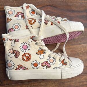 American Eagle Canvas High-Top Sneakers